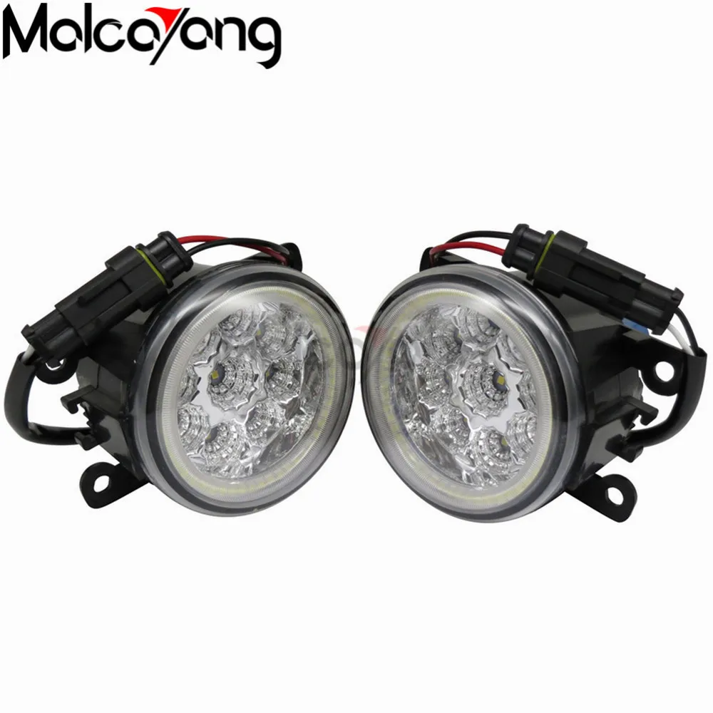 2 Pcs/Set Car styling Front bumper light fog lamps For Peugeot 3008 MPV