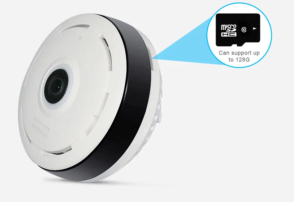 Hiseeu 960P 3MP 3D VR wifi рыбий глаз ip-камера 360 градусов полный вид мини CCTV камера 1.3MP сеть домашняя камера безопасности панорамная