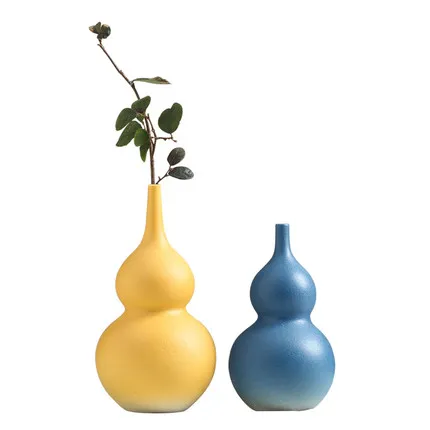 

Gourd Decoration Opening Gift Lucky Desktop Home Living Room Ceramic Vase Creative Porch TV Cabinet Decorations