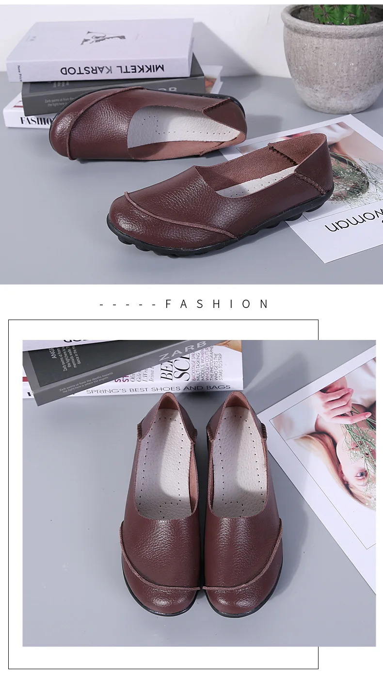 Women Flats Shoes Woman New Moccasins Loafers Women Casual Shoes Genuine Leather Fashion Classic Driving Woman Footwear