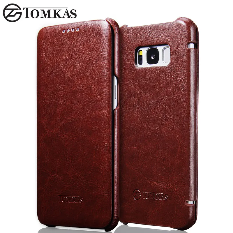 

TOMKAS Case For Samsung Galaxy S8 PU Leather Business Case For Samsung Galaxy S8 Plus Flip Phone Bag Cover For Samsung S8