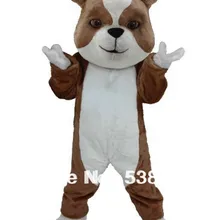 Новейшая модель; Стиль коричневый и белый маскарадный костюм бульдог взрослых Размеры костюм маскота «бульдог» te костюм маскота костюм кунг-фу панды сценическая реквизитная SW588
