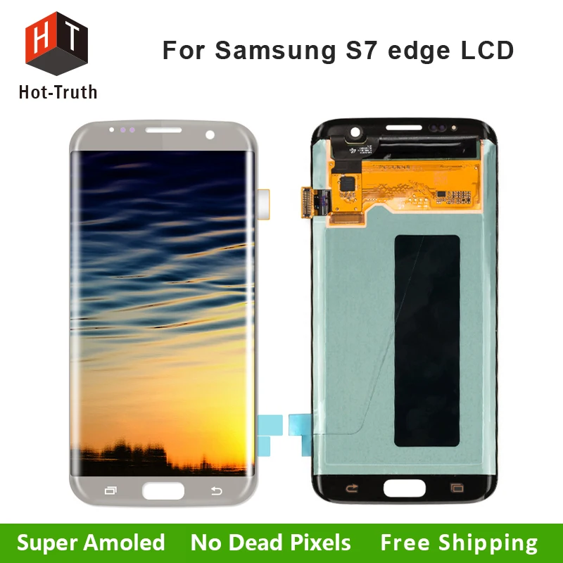 

Hot-Truth 5Pcs/Lot Original LCD Display For Samsung Galaxy S7 edge G935 G935F G935A With Touch Screen Digitizer Assemly Free DHL
