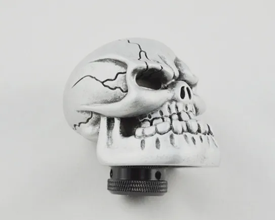 

Universal Silver Manual Gear Stick Shift Shifter Lever Knob Wicked Carved Skull Mask