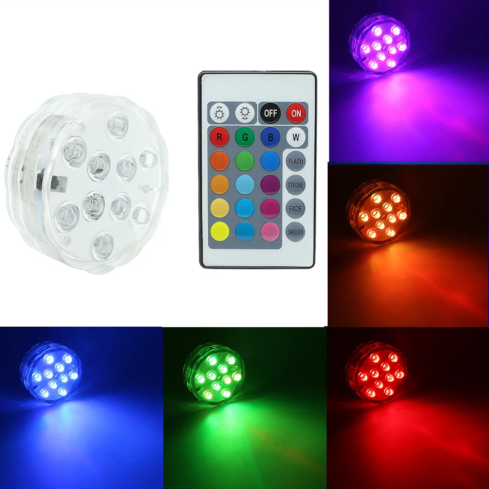 LED Night Light RGB submersible light with super bright LEDs with
