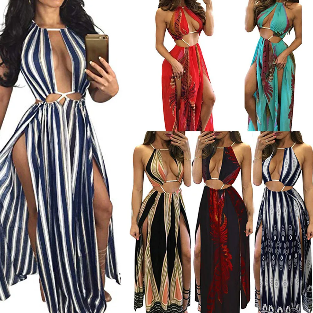 Womail крышка летние Для женщин Boho Сексуальный цветочный летний пляж вечерние