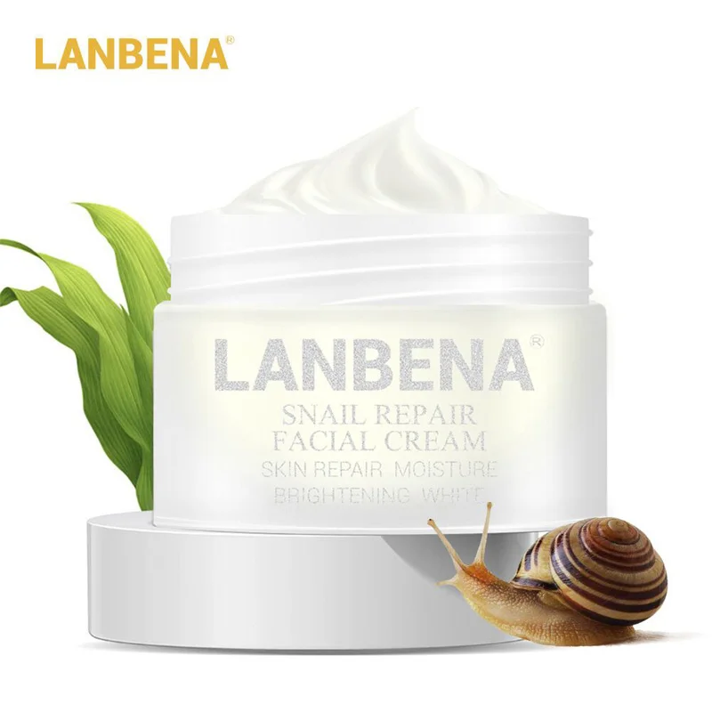 

LANBENA Snail Repair Whitening Facial Cream Anti Wrinkle Anti Aging Day Cream Acne Treatment Moisturizing Firming Face Skin Care
