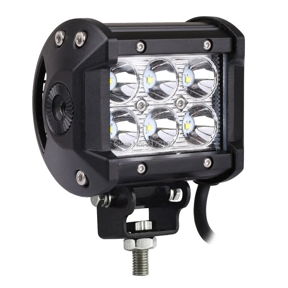 4 Inch 18W LED Work Light Bar for Indicators Motorcycle Driving Offroad Boat Car Tractor Truck 4x4 SUV ATV Spot Light 12V