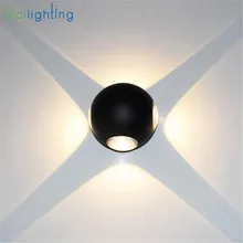 Светодиодный уличный светильник из алюминия, 6 Вт, 12 Вт, для балкона, двора, сада, внешний светодиодный настенный светильник, eclairage светодиодный exterieur, luces светодиодный decoracion