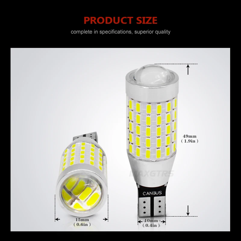 2x 1000Lm W16W T15 Светодиодный лампочки CANBUS OBC Error Free светодиодный резервный свет 921 912 W16W светодиодный лампы заднего хода автомобиля Ксеноновая Лампа Белый
