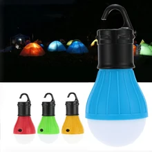 Outdoor Camping Lantern RGBY 800 Lumens LED Tent Night Light Bulbs Lamps Garden Moving Lights Emergency SOS Light AAA Battery