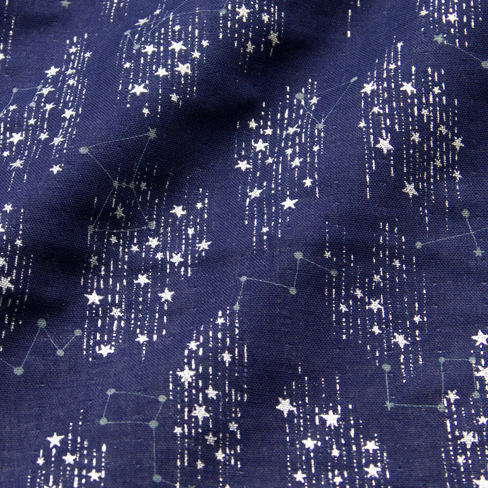 

50cm*108cm Japanese fabric double gauze DIY patchwork baby cloth Starry Constellations C
