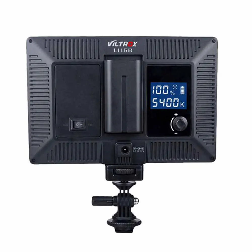 Viltrox L-116B Super Slim LCD Display Dimmable Studio LED Video Light 5600K White Version (1)