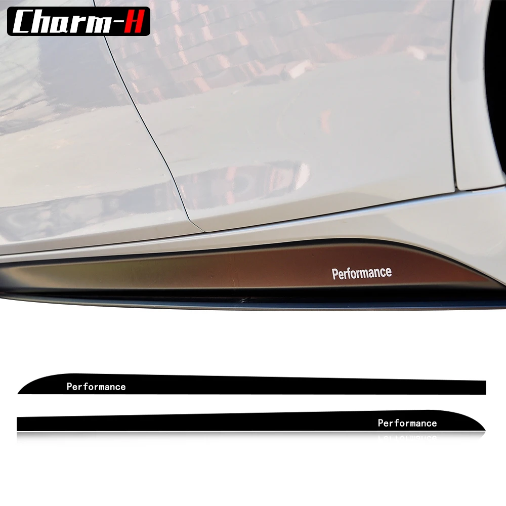 2X M спортивные наклейки с боковым подолом для BMW F30 F31 F32 F33 F15 F16 F10 F11 E90 E60 E61 G30 5D