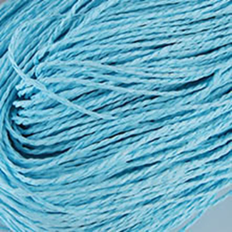 sky blue Однотонная пряжа из рафии, пряжа для вязания крючком, соломенная шляпа, ручная работа, корзины для шитья, материал для рукоделия, 100 г/шар - Цвет: sky blue