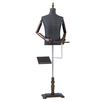 

Half body male torso mannequin with trousers bar and shoes rack