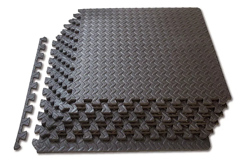

Enipate Coffee Interlocking EVA Soft Foam Exercise Floor Mats Rug Children Play Mats Gym Garage House Office Mat 30*30*1cm