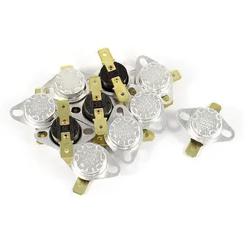 

10 x 250V 10A 120 Celsius NC Normal Close Thermostat Temperature Thermal Switch