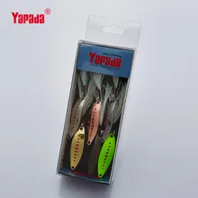 YAPADA ложка 012 Новый пиявка 2г-3г-5г многоцветный одиночный крюк+перо 33мм-38мм-45мм 6шт/много металла маленькая ложка рыболовные приманки