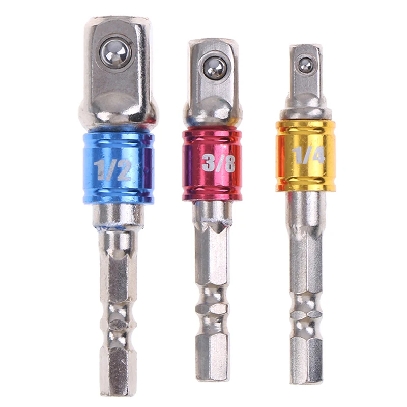 Адаптер с шестигранным хвостовиком 1/4 &quot3/8&quot 1/2&quot|Розетки| |