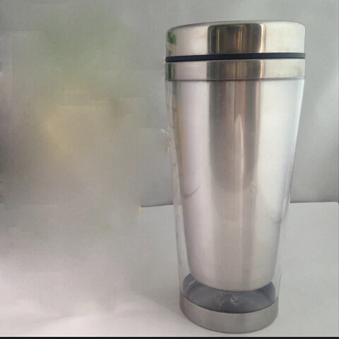 insert mug travel stainless steel coffee changeable tumbler thermos promotion handle clear without paper