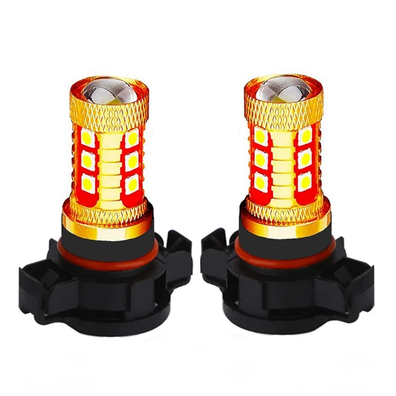 2Pcs PSX24W H16 New High Quality 3030 LED Auto Fog Lamps High Power Car