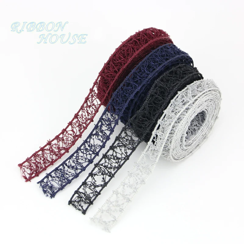 

5/8" 15mm Hollow Ribbon DIY Headwear Clothing curtain Wedding Party Christmas Decoration ribbons