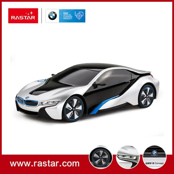 Rastar лицензированный 1:24 BMW I8 Мощный Автомобильный игрушечный репертуар в серебристом цвете пластиковый автомобиль игрушка для детей 48400 - Цвет: Серебристый