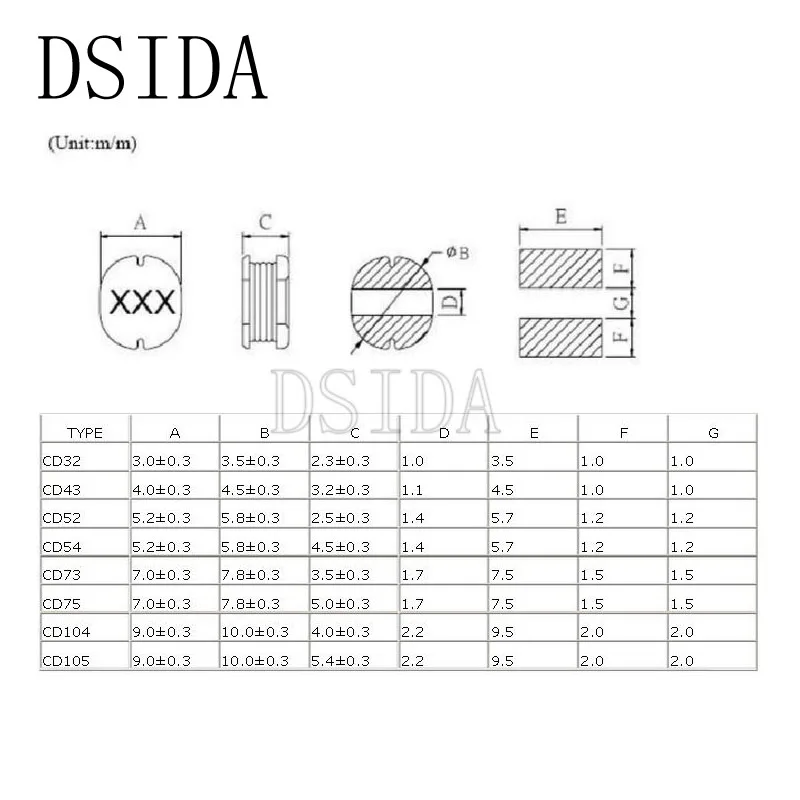 20 шт./лот 5 8*5*4 мм индуктор CD54 33UH 330 индуктивность мощности SMD новый и