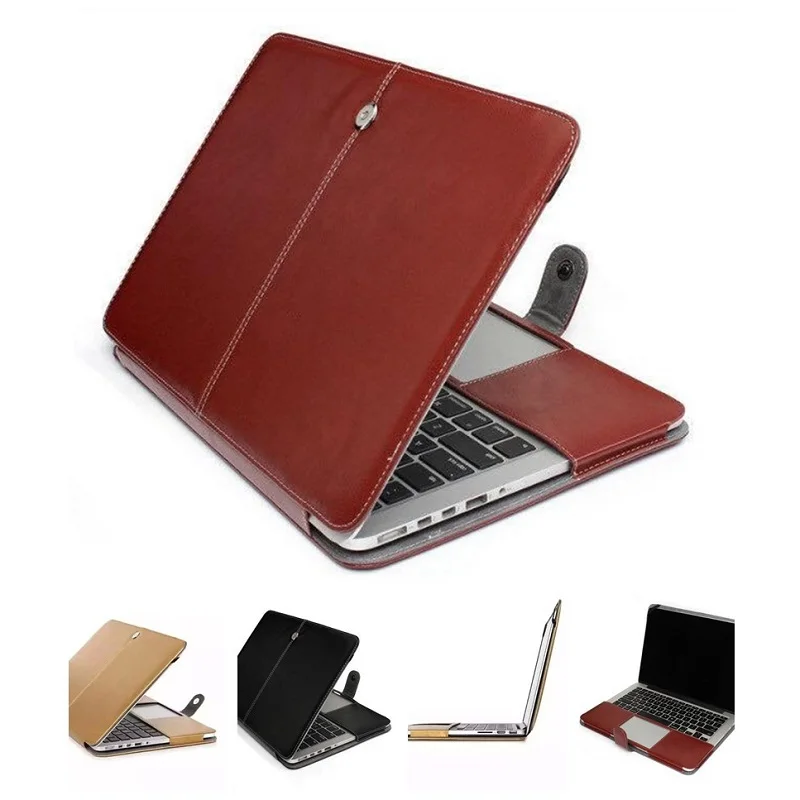 Новый чехол из искусственной кожи для Apple Macbook Air Pro retina 11 6 13 3 15 4 дюймов чехлы