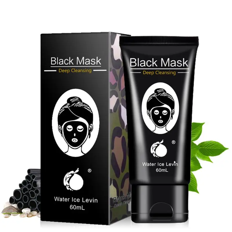 

Black Mask Deep Cleansing Tearing Style Resist Oily Strawberry Nose Acne Black Mud Mask Face Skin Care