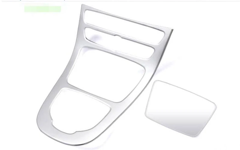 Para Mercedes Benz Classe E W213 ABS Cromato Opaco consola Anteriore Del Cambio Scatola del Pannello di Copertura recortar 2 pz