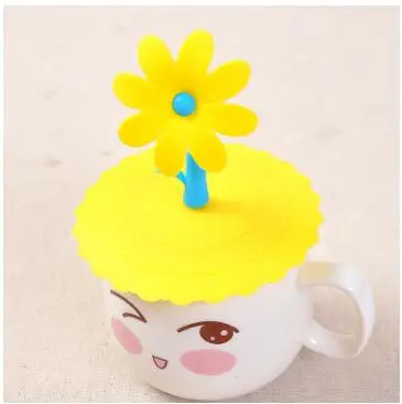 Креативная Милая многоразовая стеклянная крышка для чашки кофе Кружка всасывающая крышка Крышка Посуда Аксессуары - Цвет: L