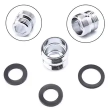 Металлическая наружная резьба водосберегающий кран аэратор Серебряный кухонный аэратор для крана-смесителя разъем с черной прокладкой оборудование для дома