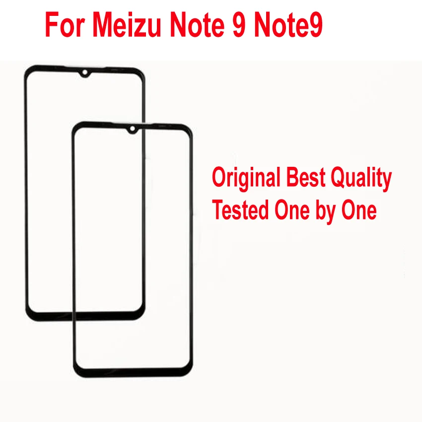 

LTPro Original New Outer Glass Lens Touch Screen For Meizu Note 9 Meilan Note9 M822Q 6.2" Front Panel No LCD Phone Parts