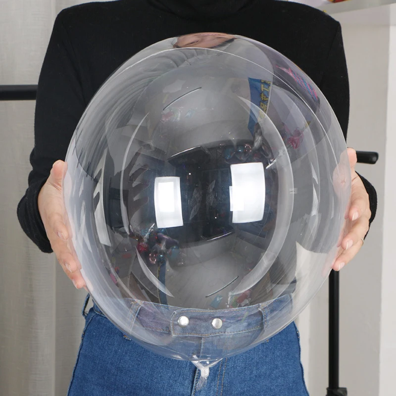 

1pc Helium Bobo Balloons Transparent PVC Balloon Birthday Wedding Party Decoration 13/18/20/24 Inch