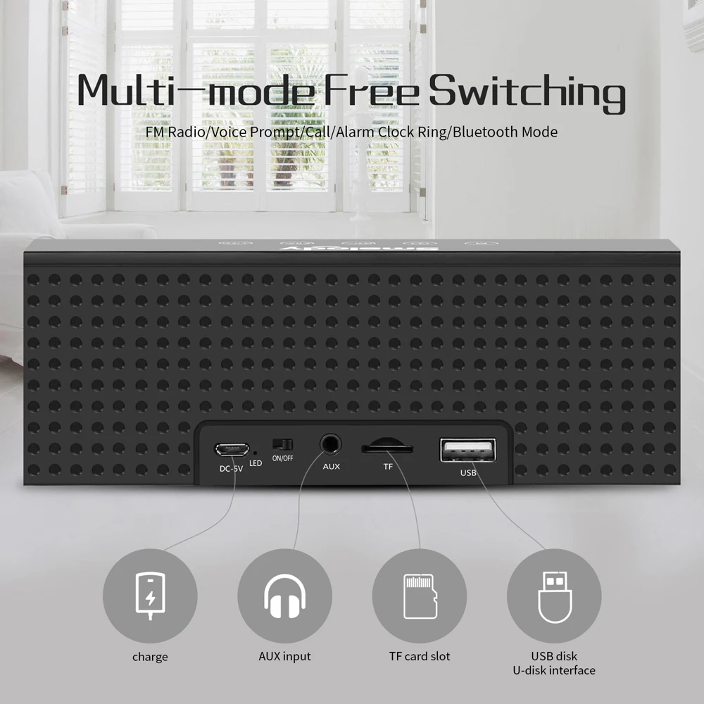 Smalody ТВ Bluetooth динамик Портативный беспроводной звуковой бар двойной