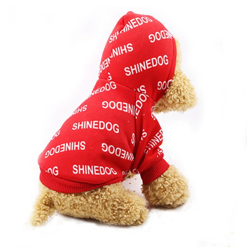 

Pet Spring & Autumn Hoodies Letter Printed Clothes For Dogs Comfortable And Breathable Hoodies Dogs Puppy Warm Costumes