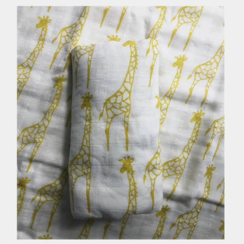 Органическое хлопковое муслиновое Пеленальное Одеяло, пеленки для новорожденных, газовое банное одеяло для младенцев, накидка для сна, чехол для коляски