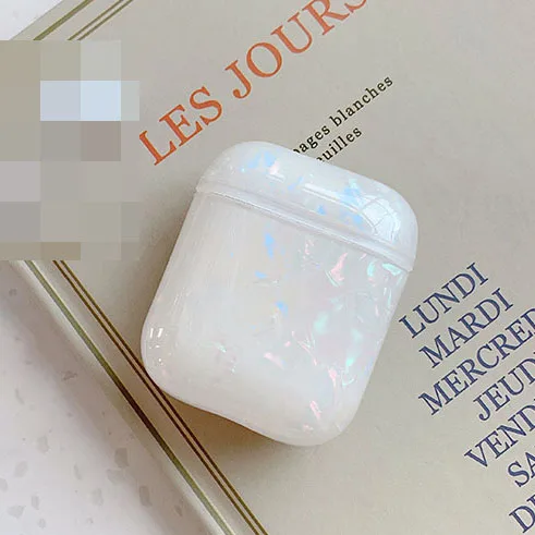 Чехол для AirPods, роскошный мягкий силиконовый чехол из ТПУ с рисунком раковины, чехол для наушников s для Apple Airpods 2, чехол Funda Girl - Цвет: COLORFUL