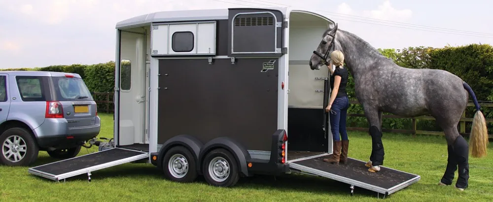 2 лошади прямая загрузка фургон для перевозки лошадей-Люкс Супер качество лошадь трейлер поставщик