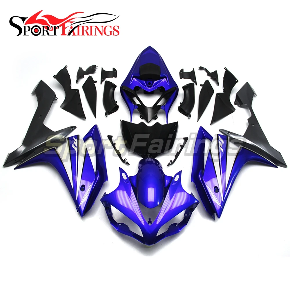 Полностью Обтекатели для Yamaha YZF1000 R1 07 08 2007 2008 впрыск АБС пластмасса мотоцикл обтекатель наборы кузова синий серый черный
