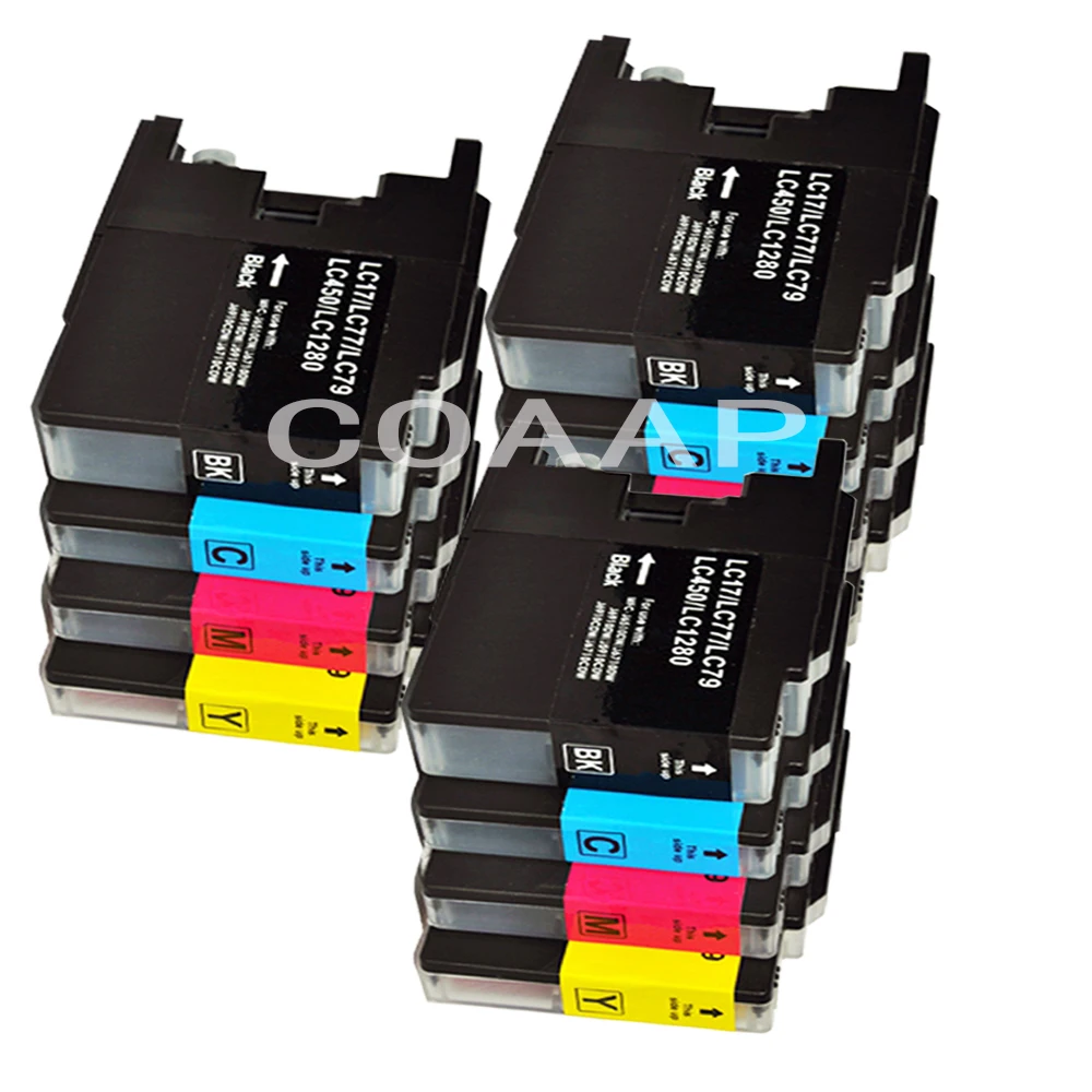 12 Ink Cartridges to replace Brother LC73 LC77 LC75 LC79 LC1240 LC1280 for DCP-J525W DCP-J725DW DCP-J925DW Printer | Компьютеры и офис