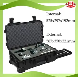 Водостойкий защитный чехол для инструментов toolbox тележка 587*358*221 мм депозит Ударопрочный пластиковый герметичный фотоаппарат ящик для