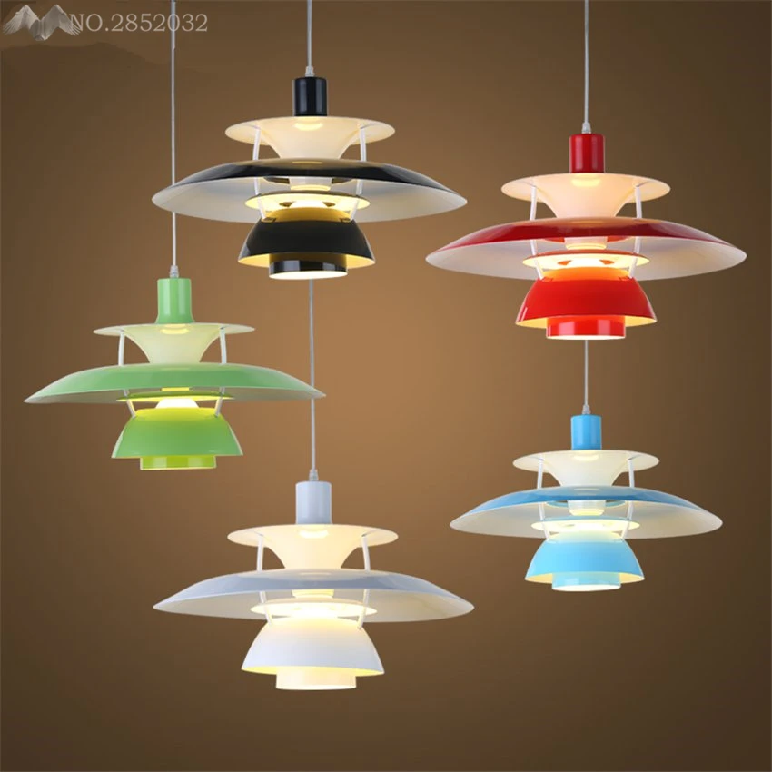 JW_Nordic Postmodern Pendant Lamp Simple Creative Aluminum Single Head