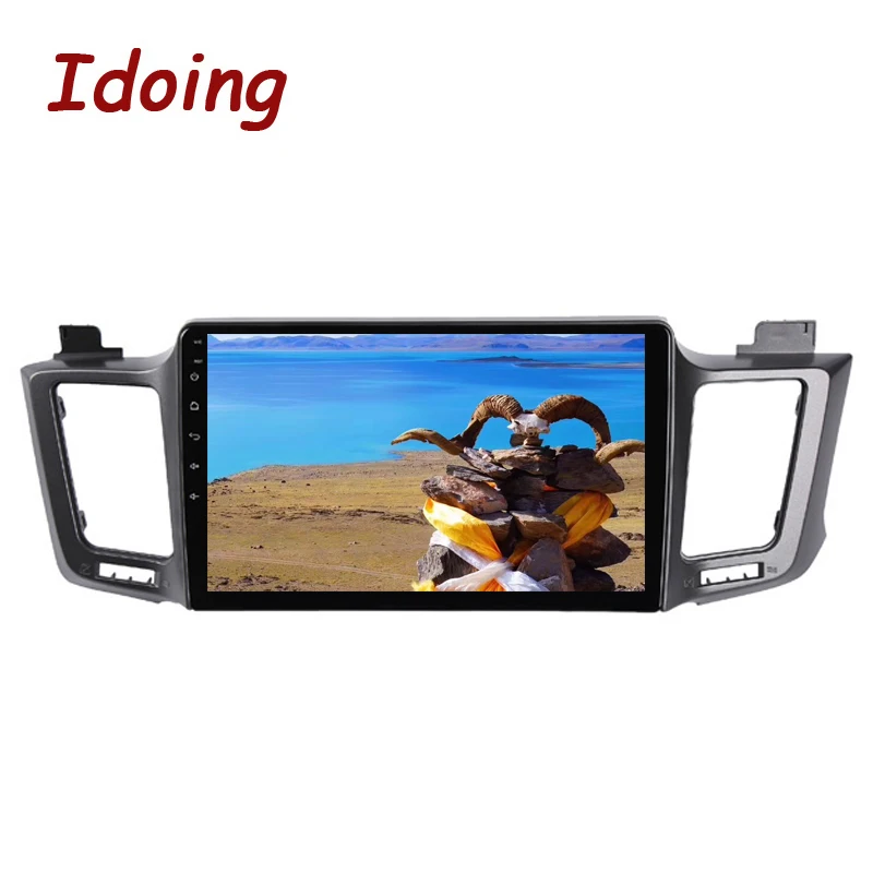 Excellent Idoing 10.2"4G+64G 2.5D 8 Core 1 Din Car Radio Android 8.0 Multimedia Player Fit Toyota RAV 4 2013-2016 GPS Navigation Autoradio 3