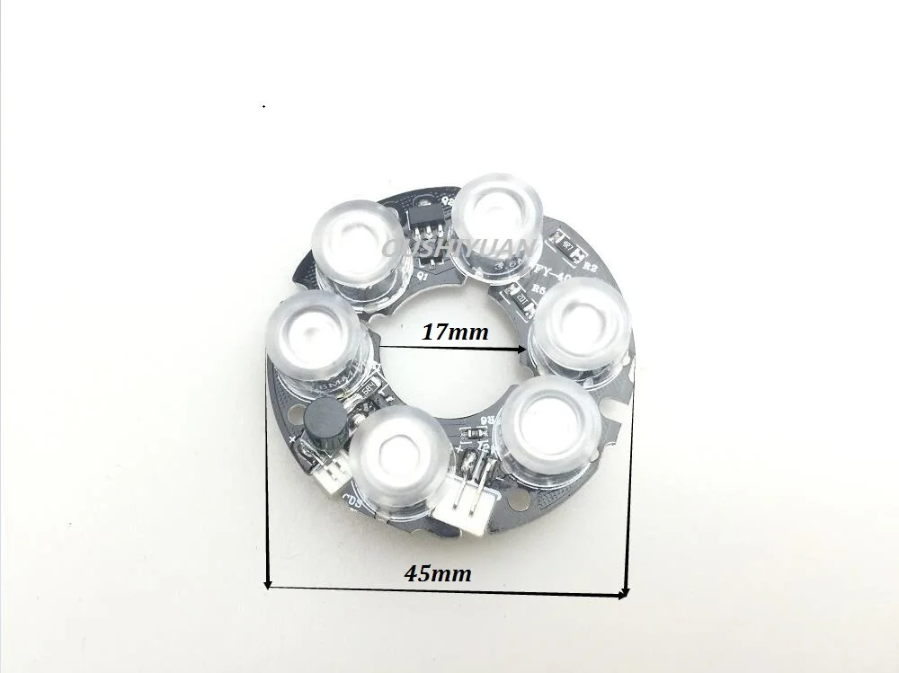 

CCTV Nano-Infrared 6 Array FY-4006 IR LED Board For IR cameras Night Vision Outside Diameter 45mm Inside Diameter 17mm