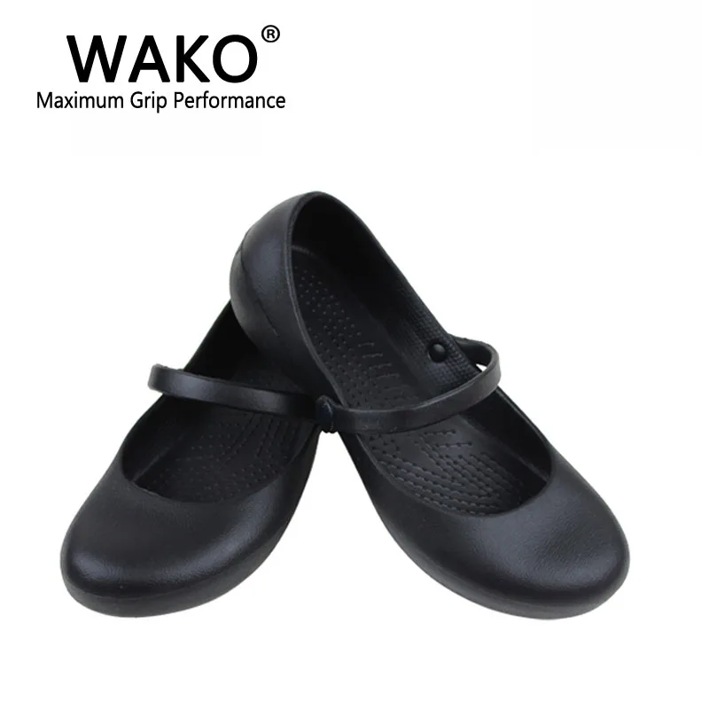 Женские босоножки для шеф повара WAKO с ремешком маслонепроницаемая обувь