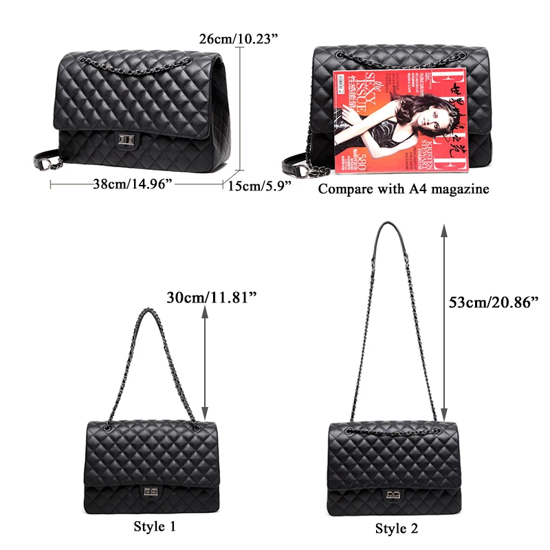 MTENLE Large Shoulder Bag Women Travel Bags Leather Pu Quilted Bag Female Luxury Handbags Women Bags Designer Sac A Main Femme