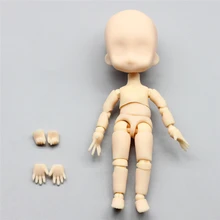1 Pcs 1/12 Bjd Doll Moveable Jointed Makeup Doll DIY Bare Face Doll Gifts Toys For Girls